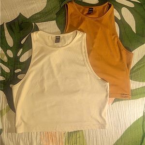 SHEIN | Rib Knit Solid Tank Tops (2 for $5)
